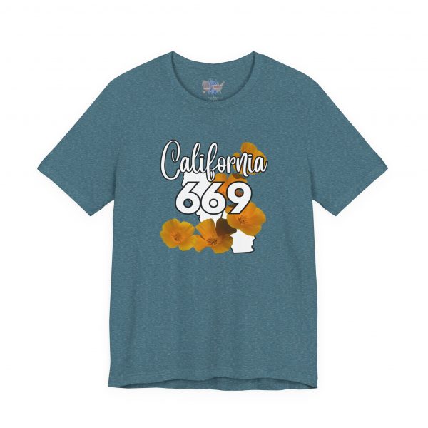 California State Flower the California Poppy 669 Area Code by State of Mine Tee, Unisex Jersey Short Sleeve Shirt, Perfect for Gifts, Travel, and Casual Wear, Ideal for Summer, Birthdays, and [...] - Image 33