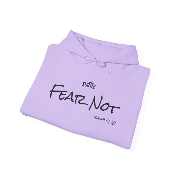 Fear Not by Subtle--Unisex Hoodie, Cozy Sweatshirt, Faith-Based Inspirational Apparel, Isaiah 41:10 - Image 2