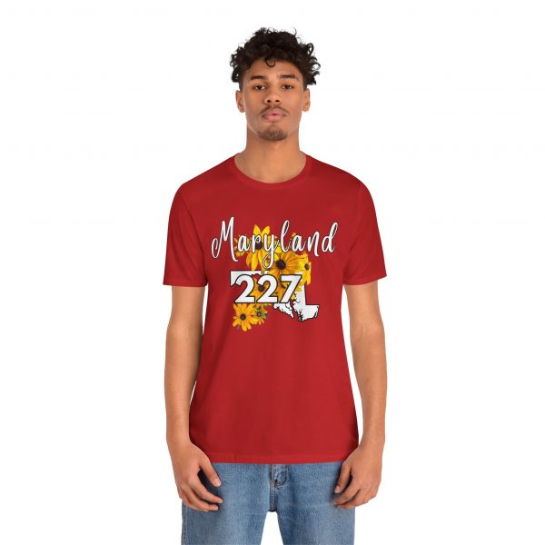 Maryland State Flower The Black-eyed Susan 227 Area Code by State of Mine Short Sleeve Tee, Casual Tee, Maryland Gift, Summer Shirt, State Pride Top, Floral Graphic Tee, Unisex T-Shirt - Image 43