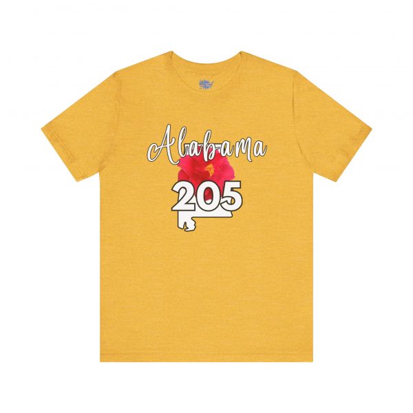 Alabama State Flower the Camellia 205 Area Code Tee by State of Mine, Casual Summer Wear, State Pride T-Shirt, Travel Souvenir, Gift for Him/Her, Festival Outfit, Outdoor Activities - Image 23
