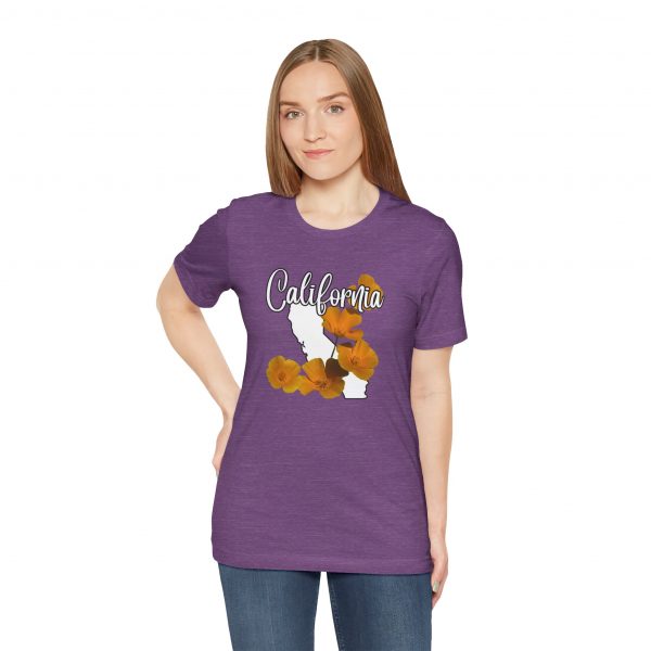 California State Flower the California Poppy by State of Mine Tee, Unisex Jersey Short Sleeve Shirt, Perfect for Gifts, Travel, and Casual Wear, Ideal for Summer, Birthdays, and [...] - Image 18
