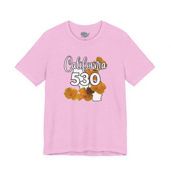 California State Flower the California Poppy 530 Area Code by State of Mine Tee, Unisex Jersey Short Sleeve Shirt, Perfect for Gifts, Travel, and Casual Wear, Ideal for Summer, Birthdays, and [...] - Image 25