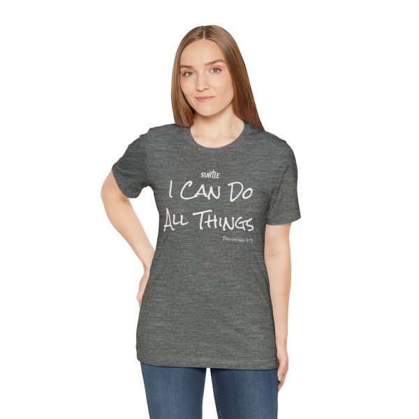 I Can Do All Things by Subtle Merch--Unisex Dark Colored Heavy Cotton T-Shirt, Faith-Based and Inspirational, Philippians 4:13 - Image 14