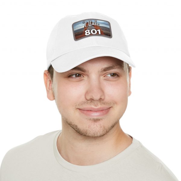 Utah Arches Dad Hat by State of Mine Featuring the 801 Area Code with Leather Patch, Beach Vibes Cap, Gift for Dad, Outdoor Hat, Casual Style Headwear - Image 28